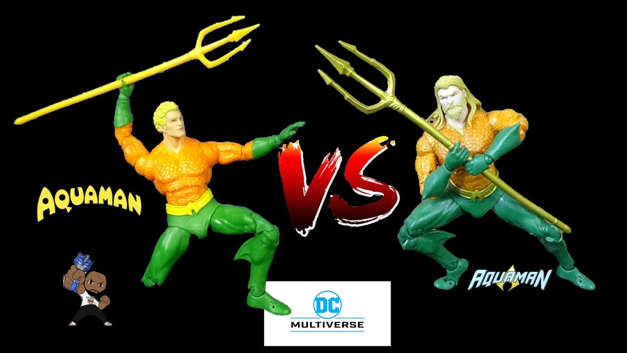 McFarlane DC Multiverse Classic Aquaman vs Endless Winter Aquaman toy review