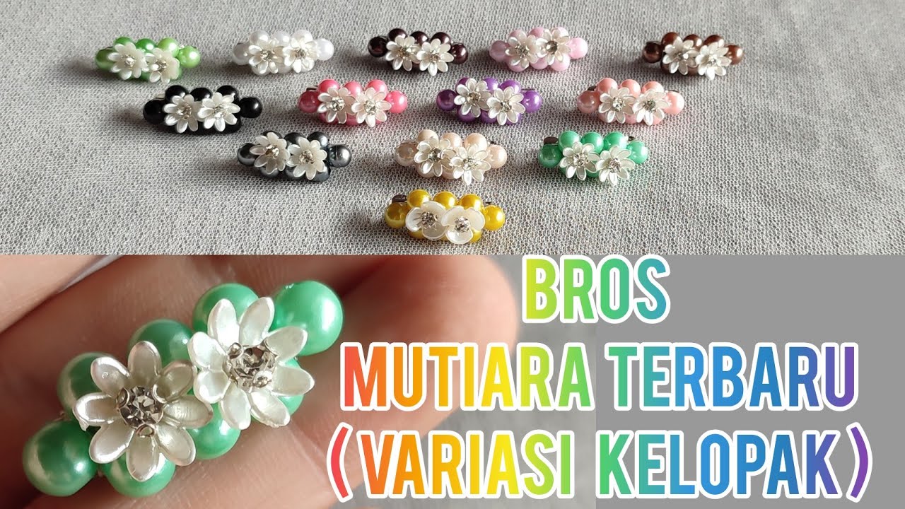 how to make brooch pin with beads | cara membuat bros kekinian | bros mutiara terbaru @RY DIY