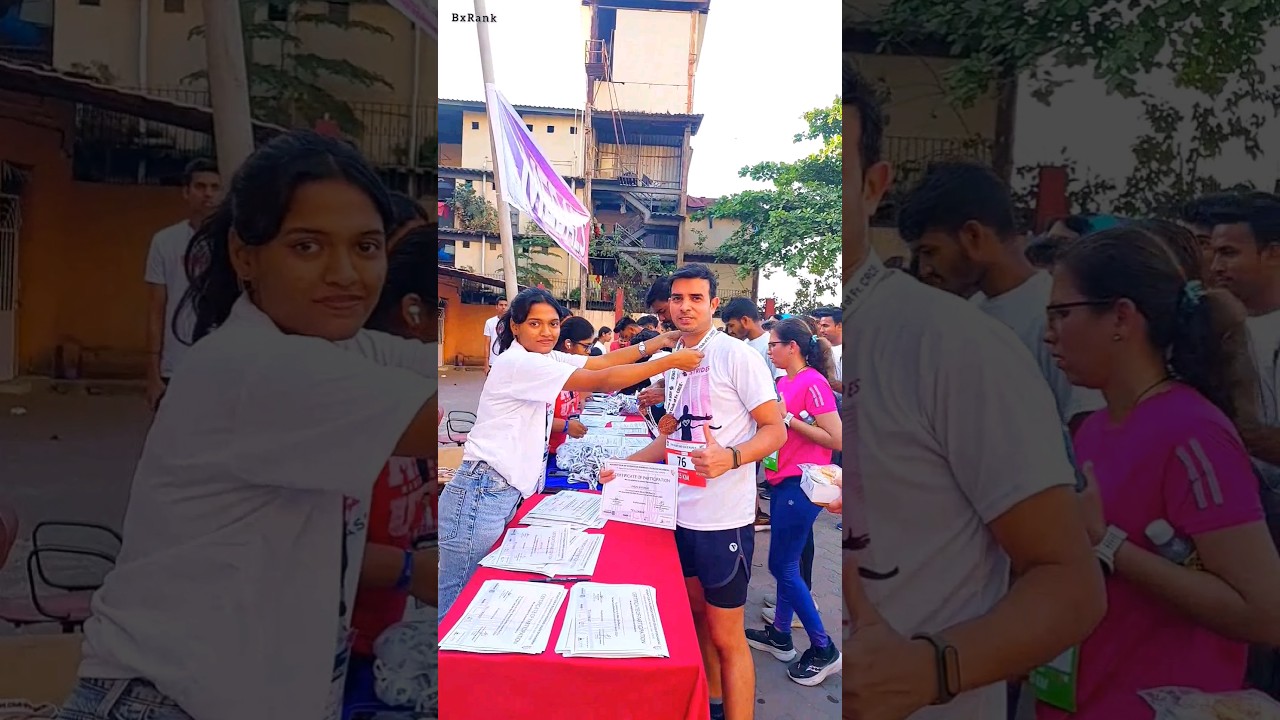 The heart and soul marathon | bandra marathon | medal distribution #medal #trending #viral