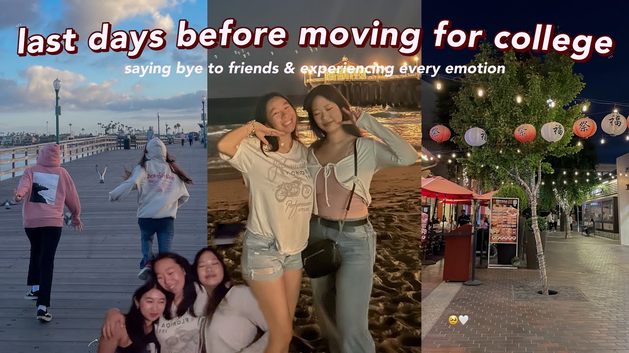 my LAST WEEK AT HOME before college vlog! saying bye to friends, beach, farewell day: leaving home