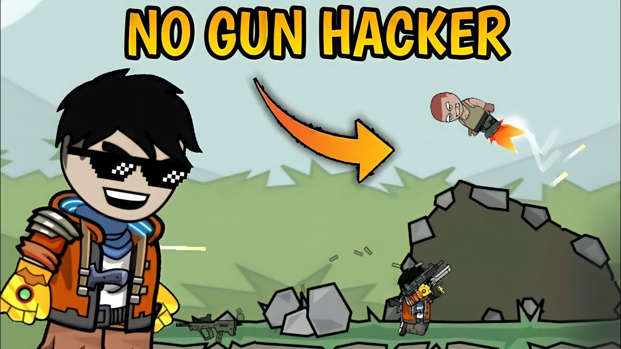 no gun hacker in mini militia 😱
