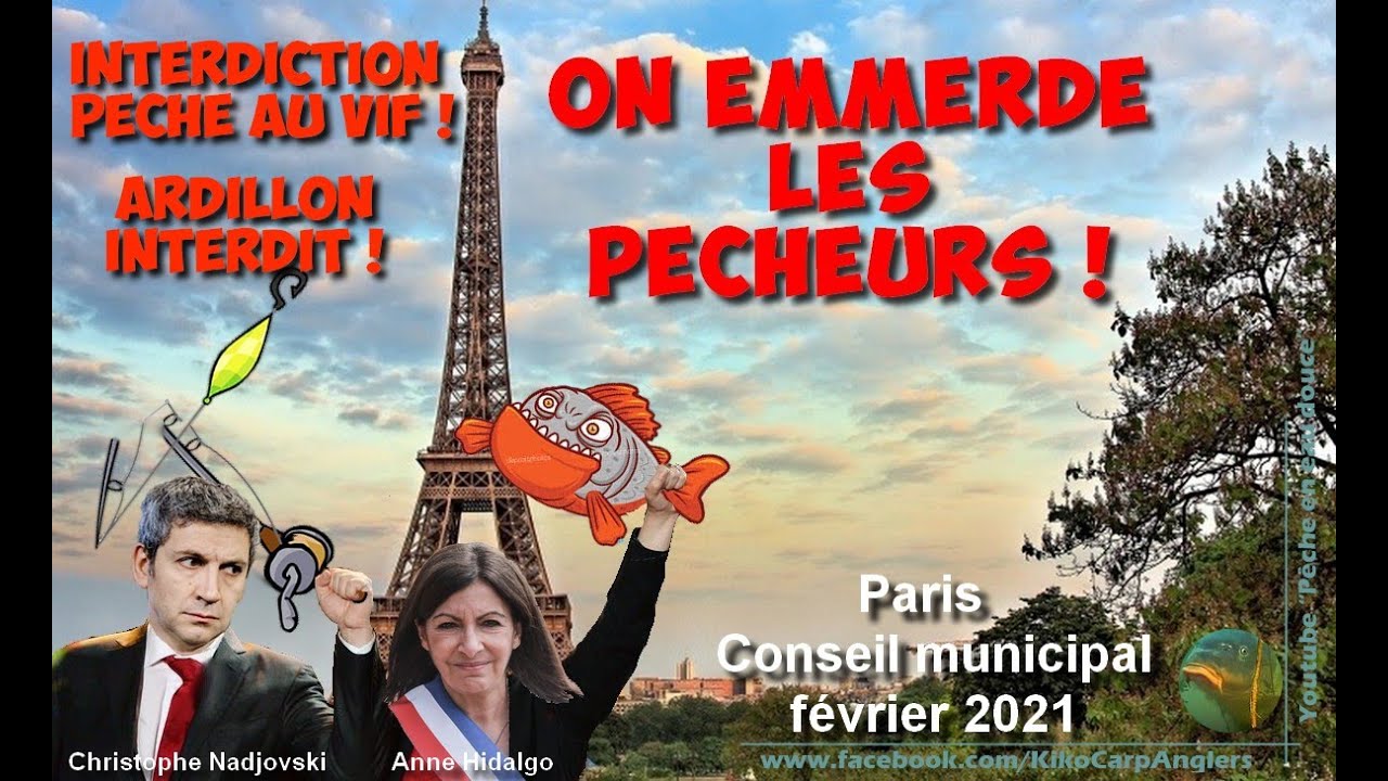 Interdiction p&ecirc;che avec un ardillon &agrave; Paris  - Conseil de Paris f&eacute;vrier 2021