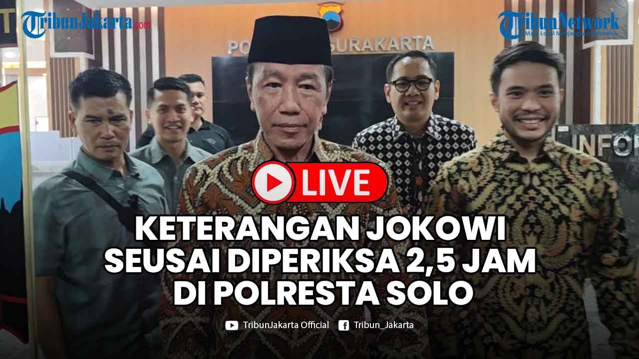 🔴LIVE: JOKOWI DIPERIKSA Terkait Kasus Ijazah Palsu, Didampingi Yakup Beri Keterangan Tambahan