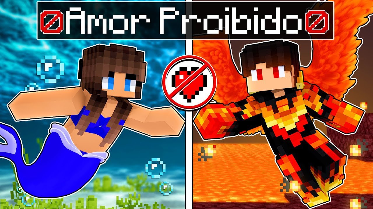 O AMOR proibido do FÊNIX e SEREIA no Minecraft