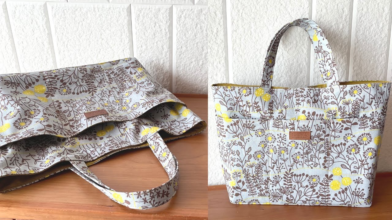 DIYbag  トートバッグの作り方　sewing tote bag 　bolsa de bricolage　Sac de bricolage　DIY包　กระเป๋าทำเอง　DIY बैग　가방