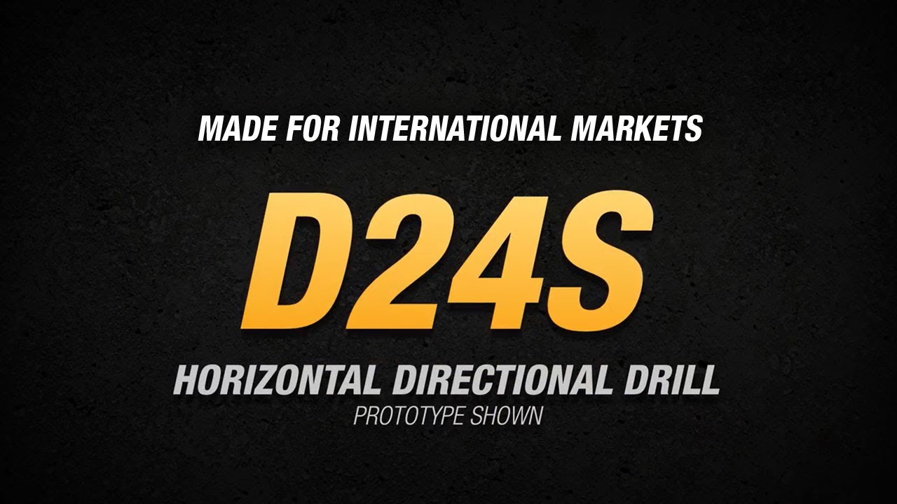 The Vermeer D24S horizontal directional drill in action - Made for international markets