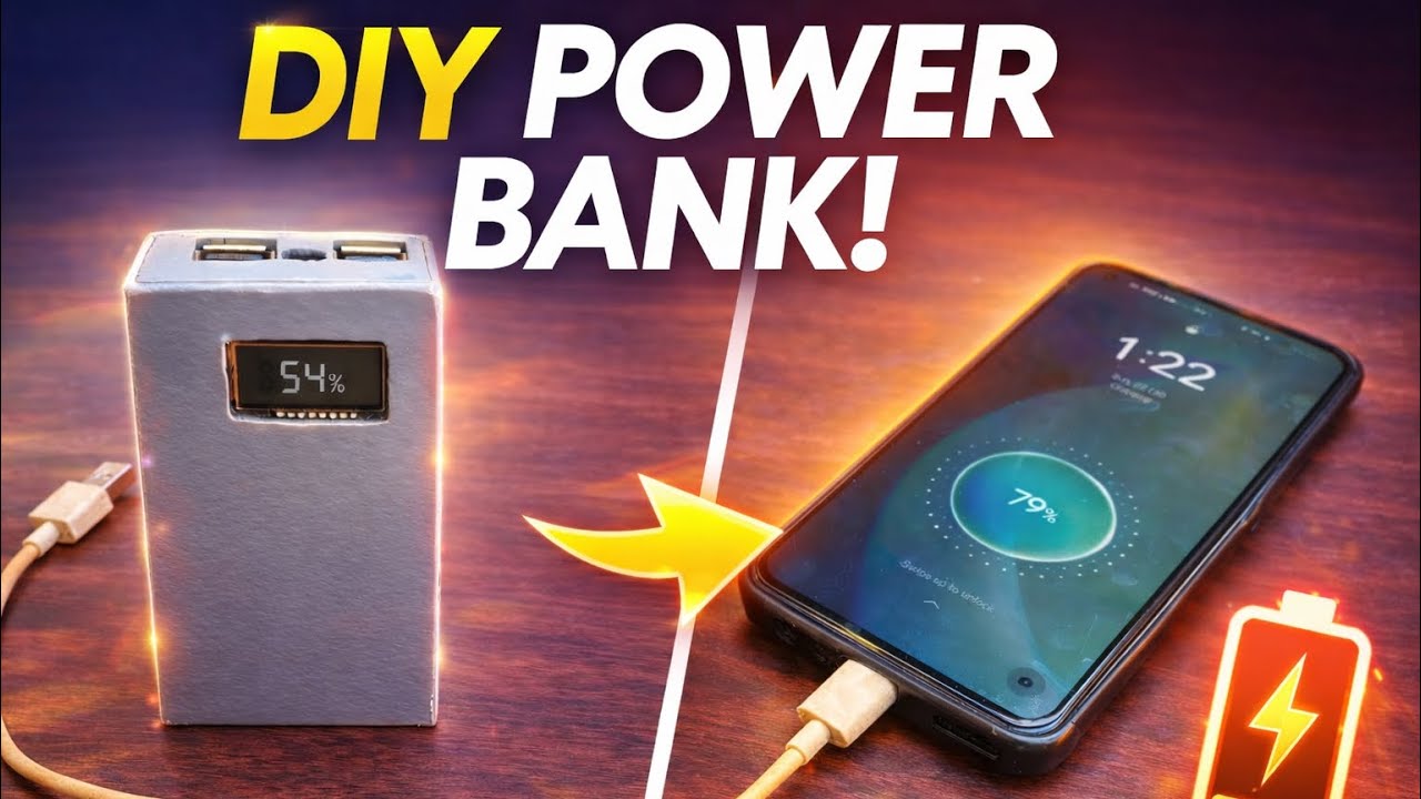 How to make power bank with display module ￼￼