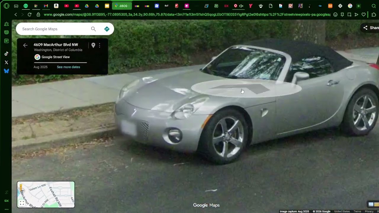 google maps car spotting in Washington D.C!