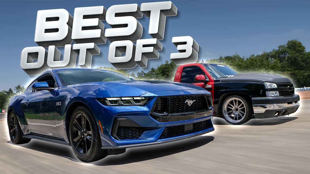 2024 MUSTANG 5.0 VS 2004 SILVERADO 6.0!