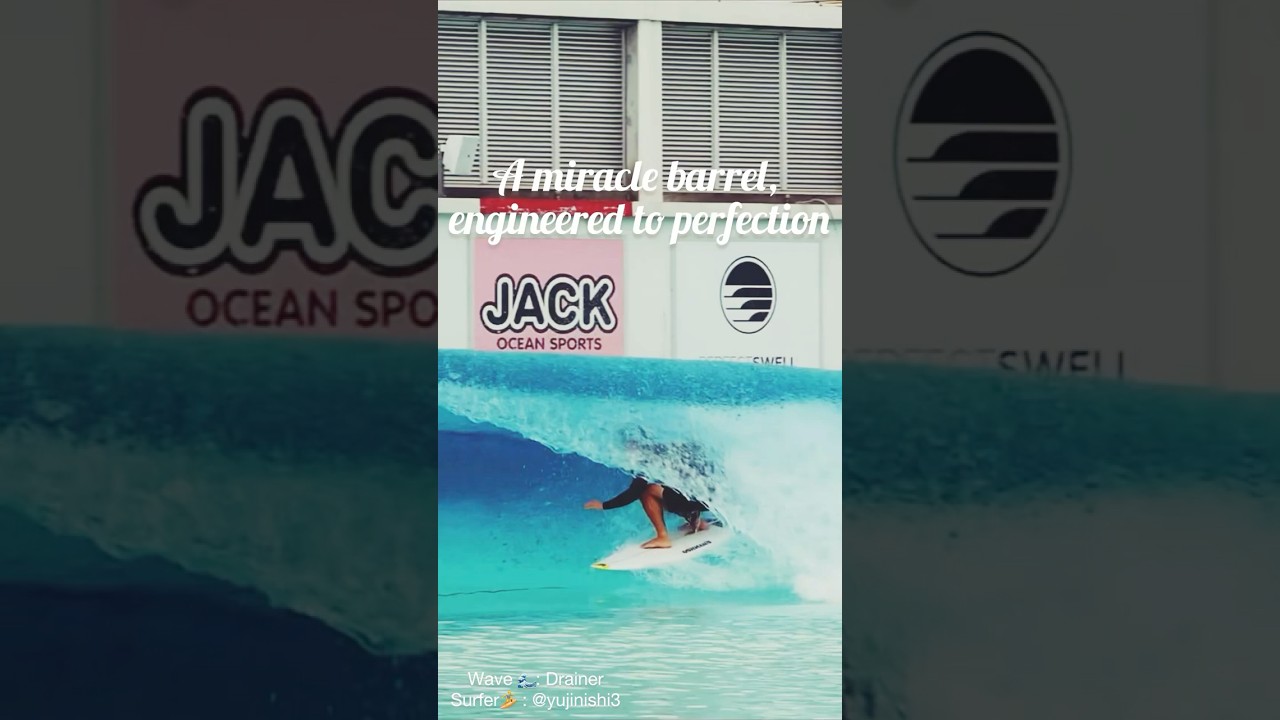 A miracle barrel , engineered to perfction 🌊#perfectswell #surfstadiumshizunami #wavepool
