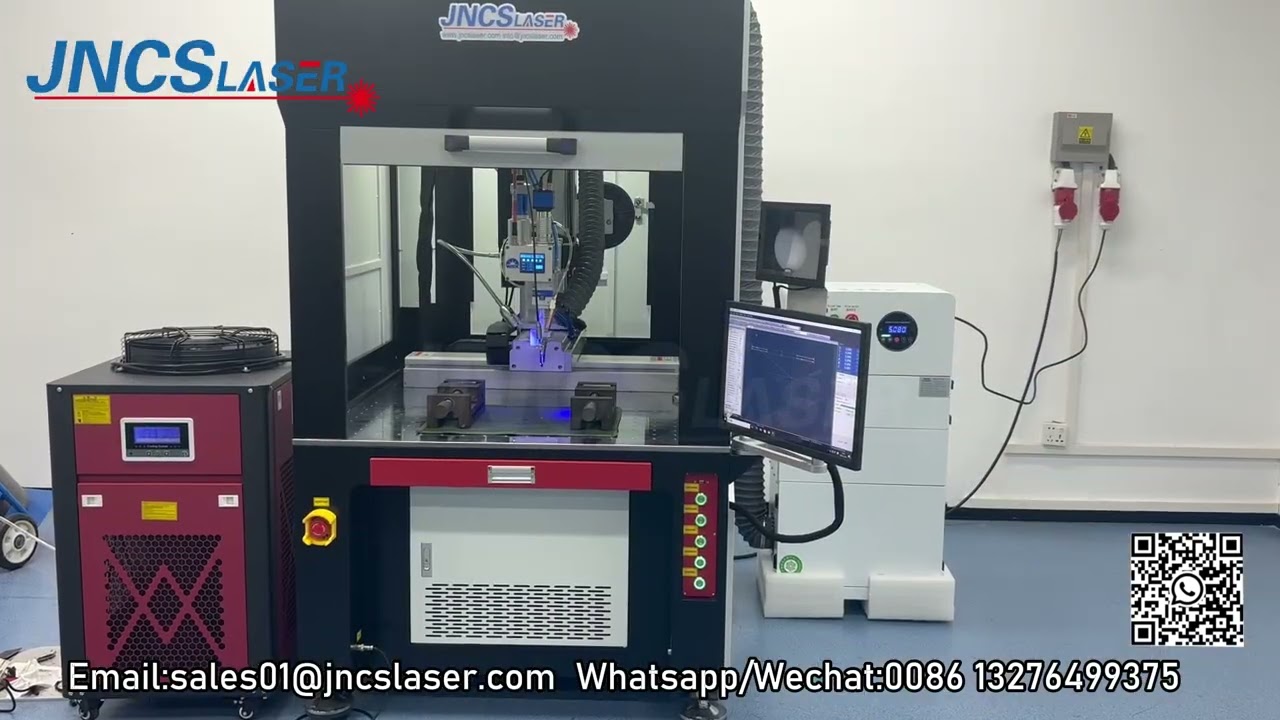 Hot 1.5 kw full enclosure platform automatic fiber laser welding machine ,jncslaser