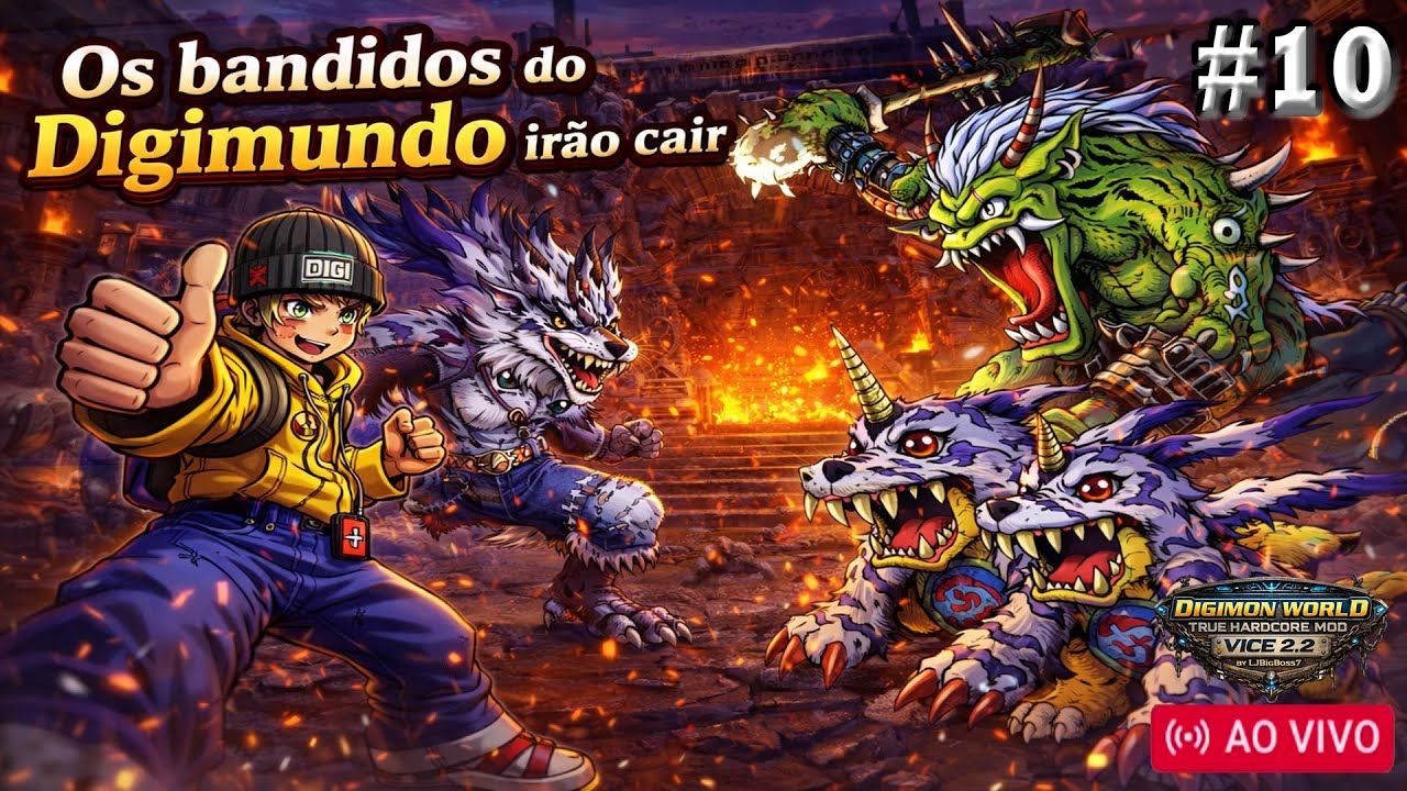 DIGIMON WORLD TRUE HARDCORE VICE 2.2 #10 OGROS! O DARK SOULS DE DIGIMON!!! #GOTY #DIGIMONWORLD #PS1