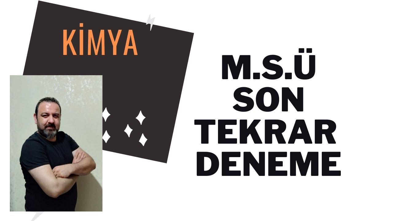 msü  kimya denemesi  2022