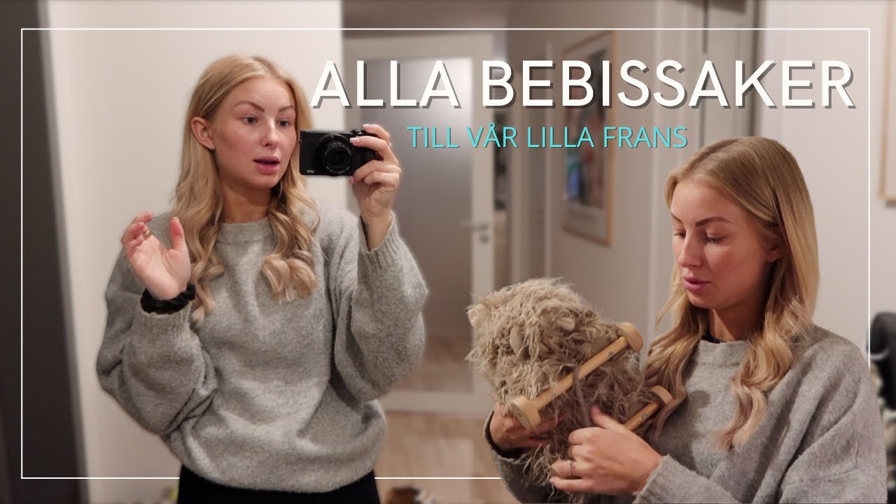 Visar lite av vad vi har till bebis (avslöjar namn)