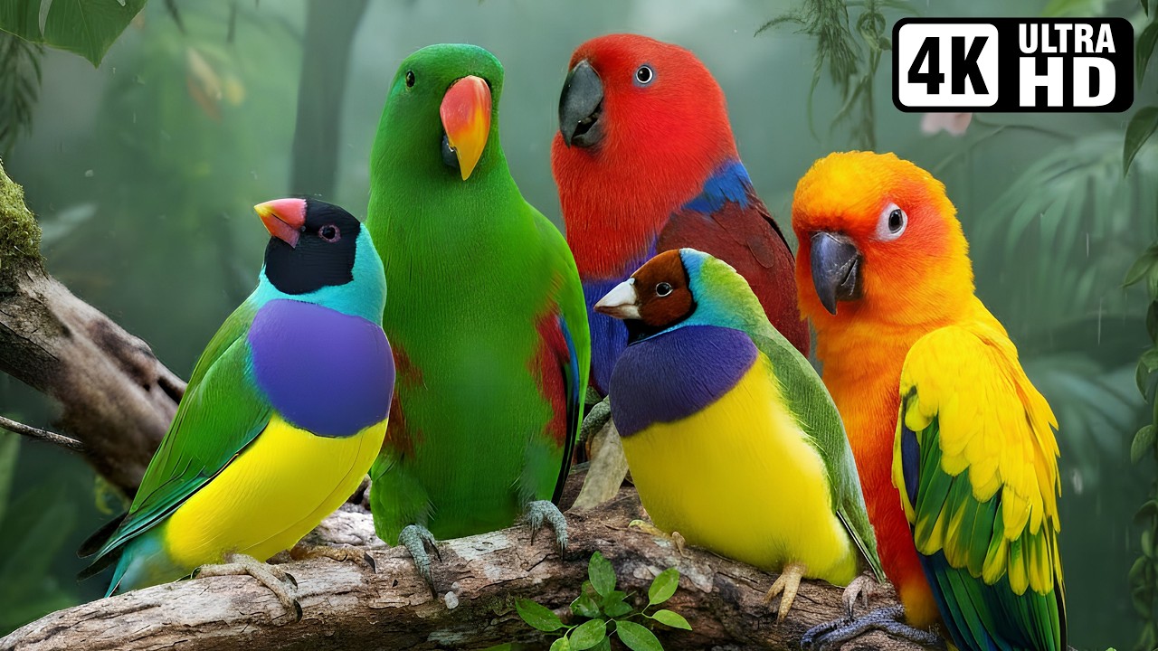 MOST COLORFUL & BEAUTIFUL BIRDS | NATURE'S MOST EXQUISITE BIRDS FOR ULTIMATE RELAXATION | CALM TIME