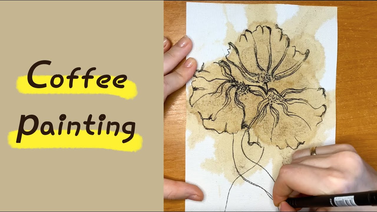 Coffee Painting / Simple painting technique