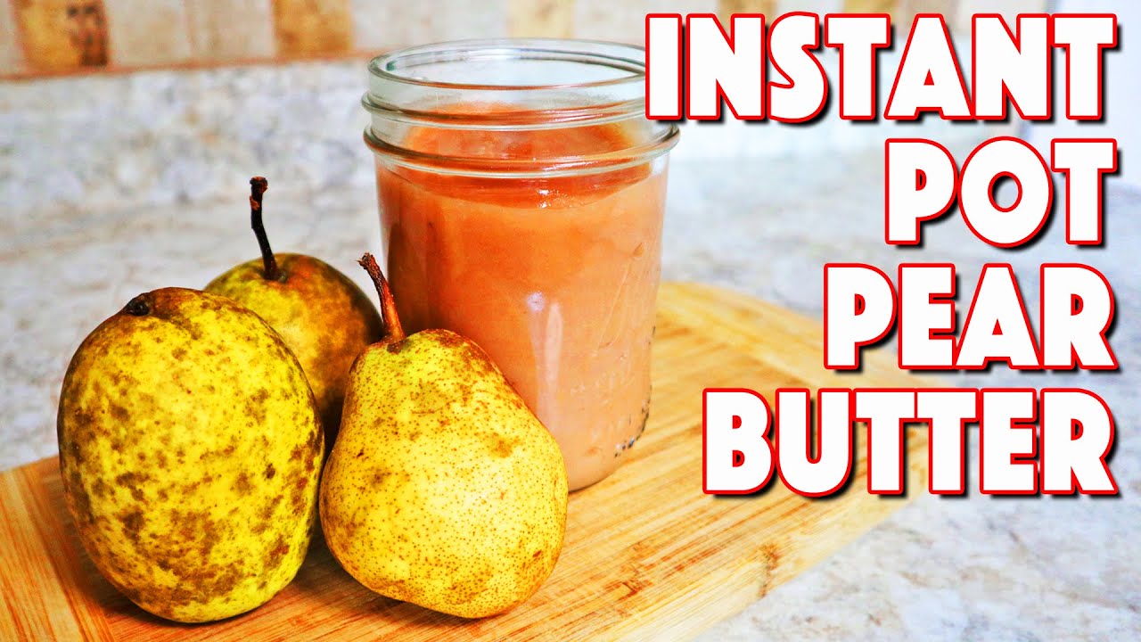 Homemade Pear Butter In An Instant Pot (Recipe)