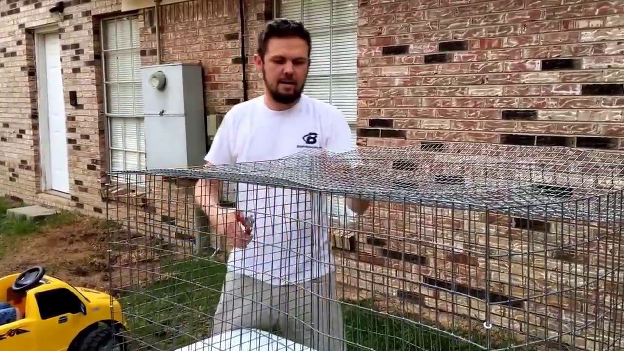 How to build a DIY Wire rabbit cage!