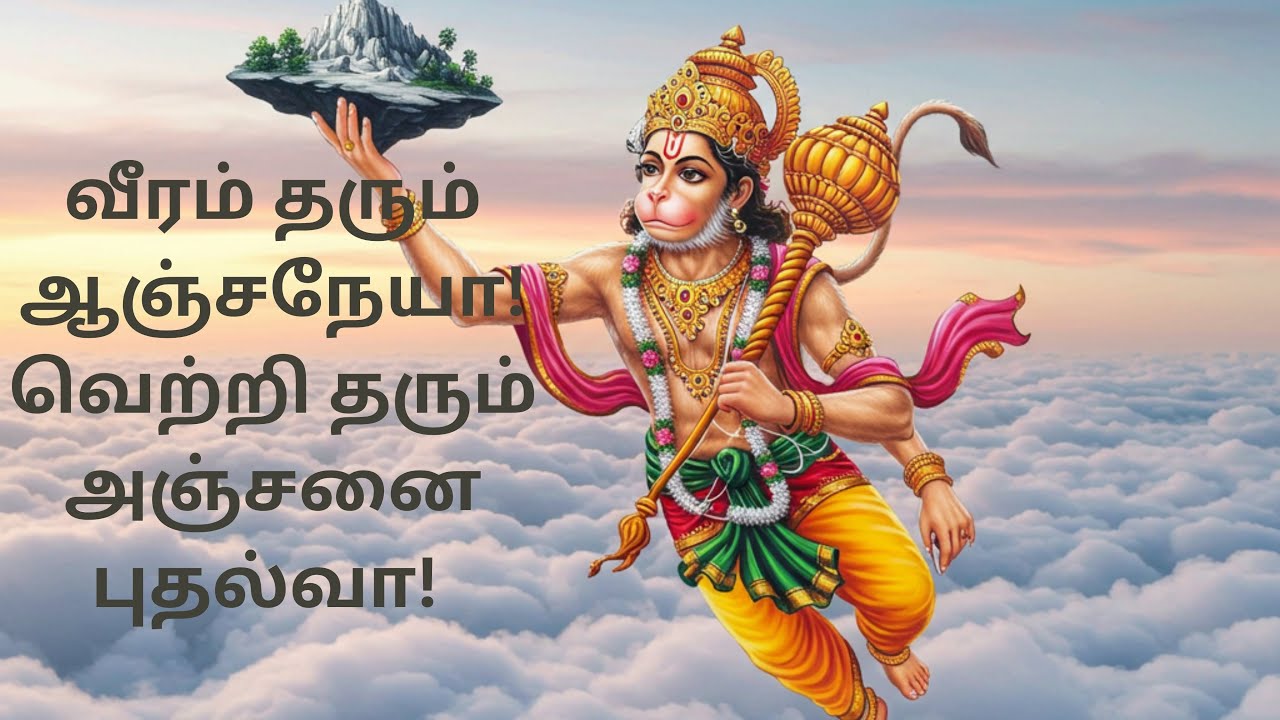 இன்று சனிக்கிழமை கேட்க வேண்டிய, வீரம் தரும் ஆஞ்சநேயா! வெற்றி தரும் அஞ்சனை புதல்வா! ஆஞ்சநேய துதி !!