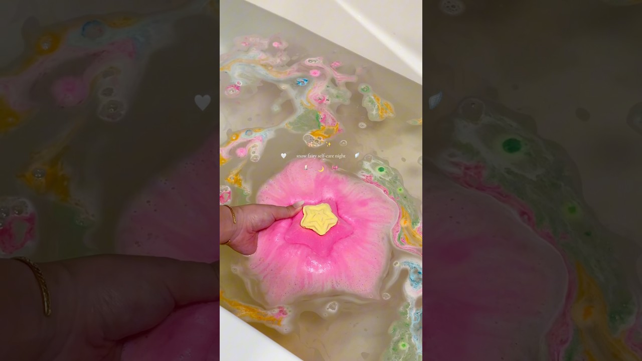 magical self-care night 🩰🕯️🪽🎀#aesthetic #selfcarenight #bathbomb #selfcare #cozy #skincare