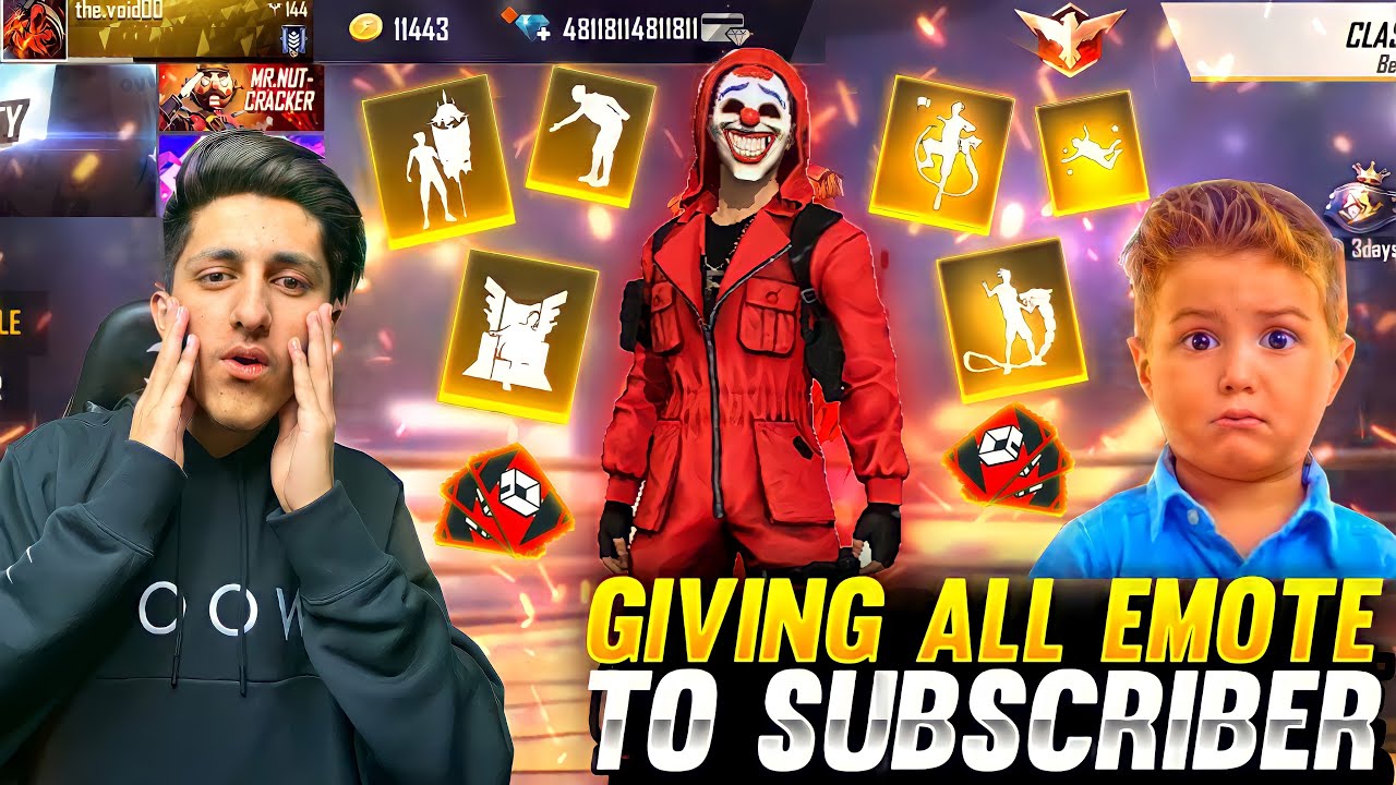 Gifting All Emote To My Subscribers 😍Buying 10,000 Diamond 💎Crying Moment - Garena Free Fire