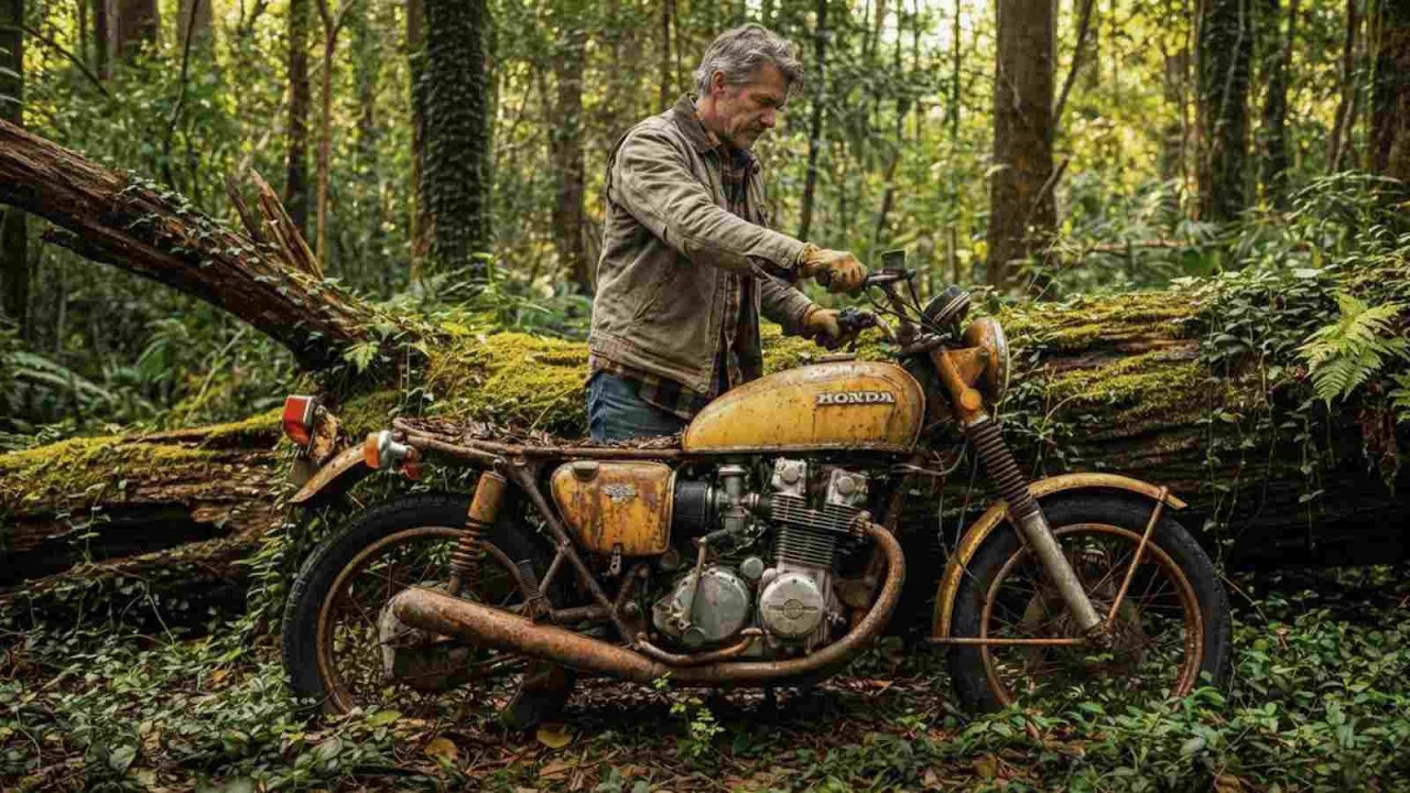 ASMR Motorcycle Restoration  1974 Honda CB550 Four Full Rebuild from Scrap to Classic Beauty