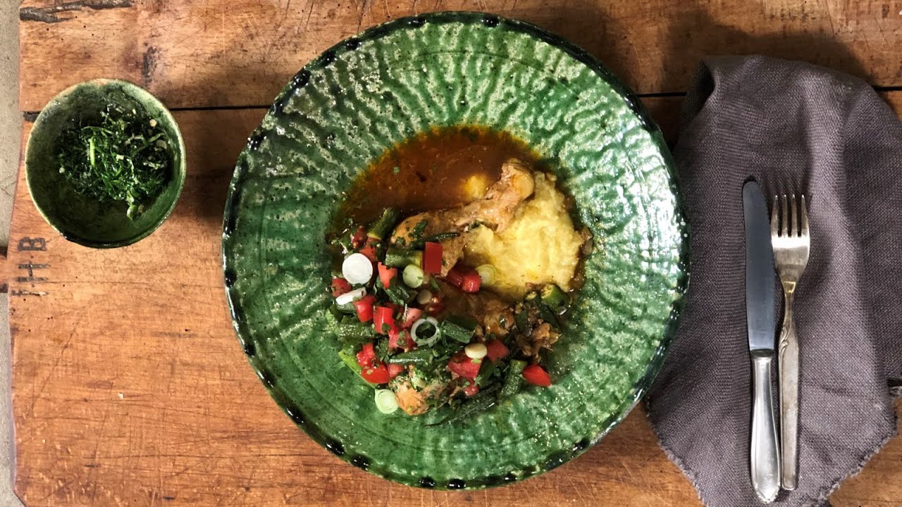 Pollo con Quimbombó