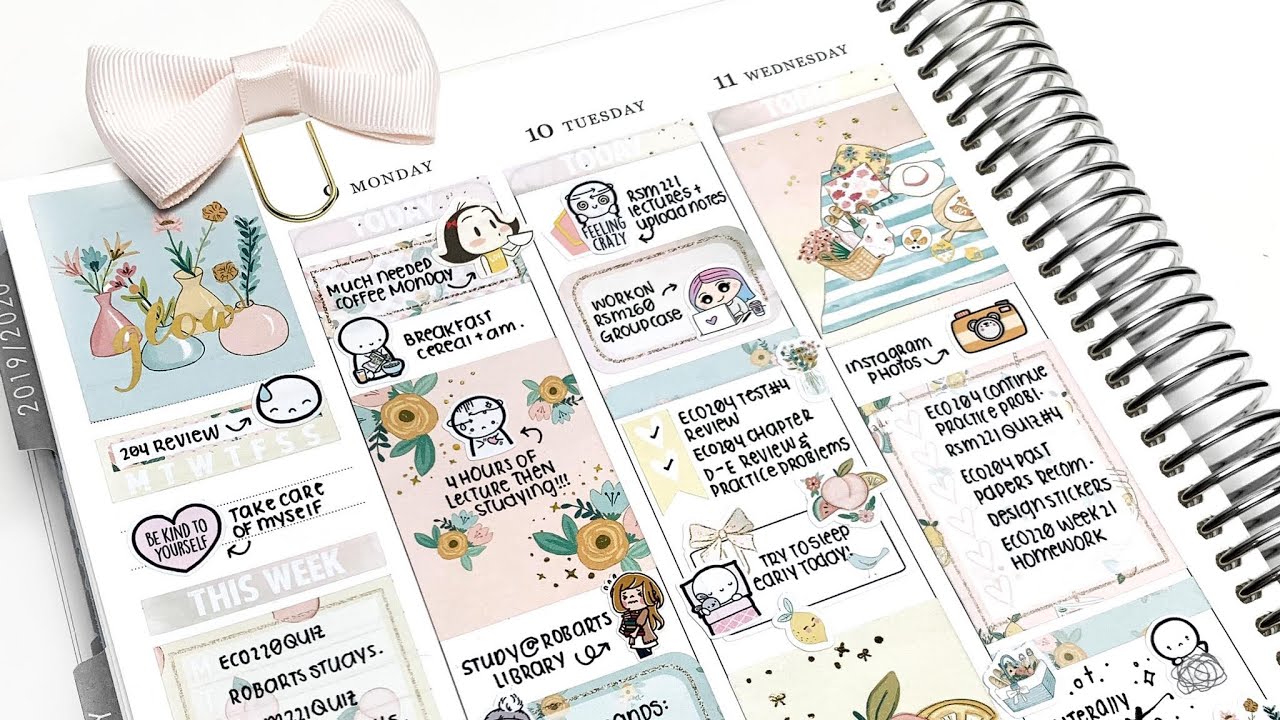 Plan With Me: Peachy Week! (Erin Condren Life Planner + Simplywatercolorco)