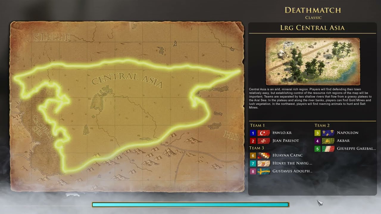 Age of Empires III  Definitive Edition - Tryb: Deathmatch - Turcy i Malta w centralnej Azji - 1/?