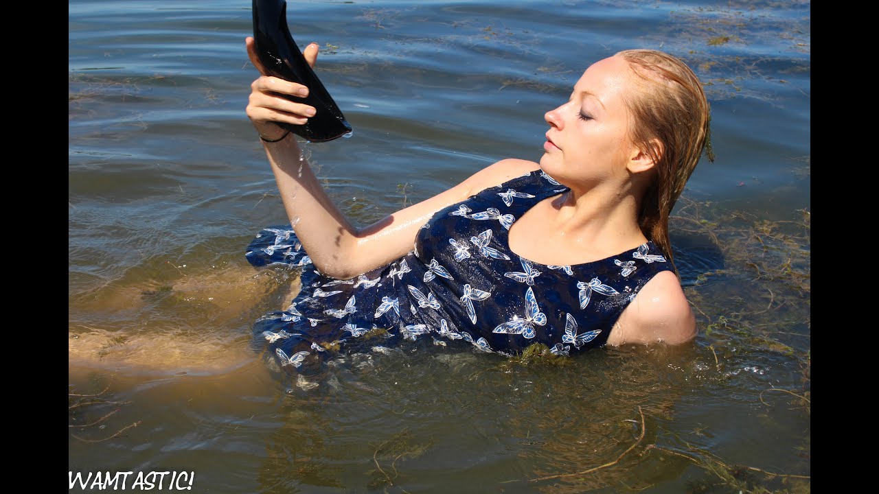 Eileen dressed for a swim trailer