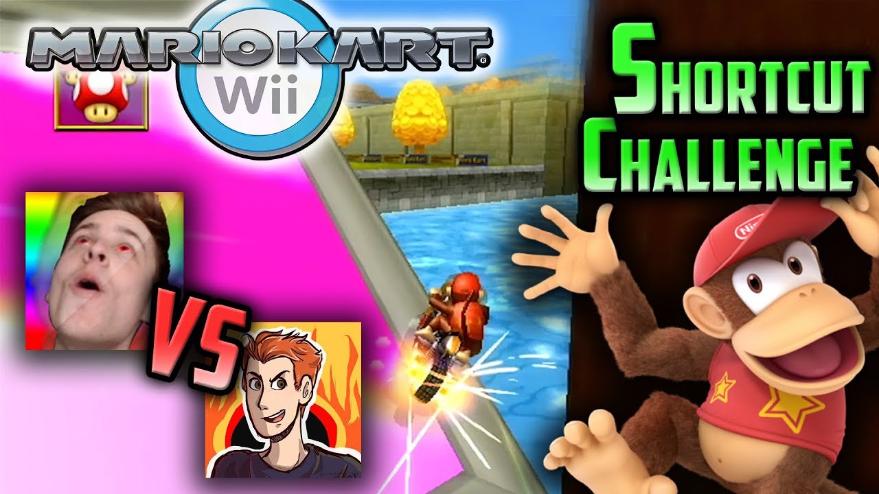 Mario Kart Wii - FEARSOME FIRE VS REDFALCON (TWD98 Shortcut Challenge)