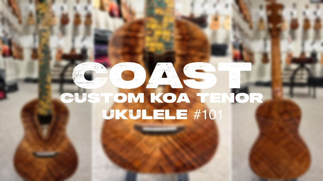 Coast Ukulele Custom Koa Tenor #101 Demo/Review at Aloha City Ukes