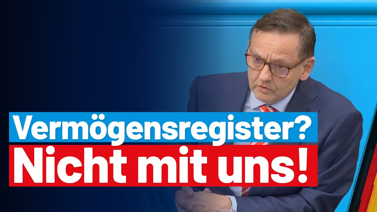 Verm&ouml;gensregister? Nicht mit uns! Kay Gottschalk - AfD-Fraktion im Bundestag