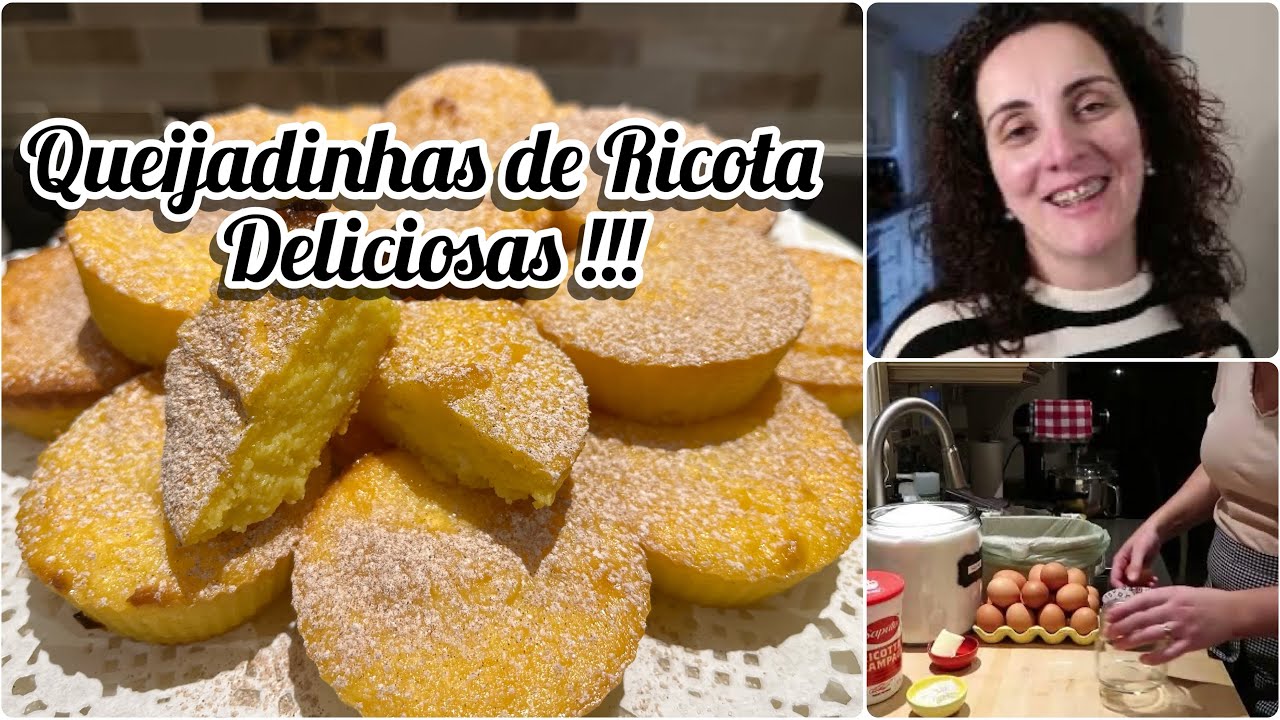 Queijadinhas de Ricota Deliciosas com alguma conversa pelo meio...#queijadasdericota #queijadinha