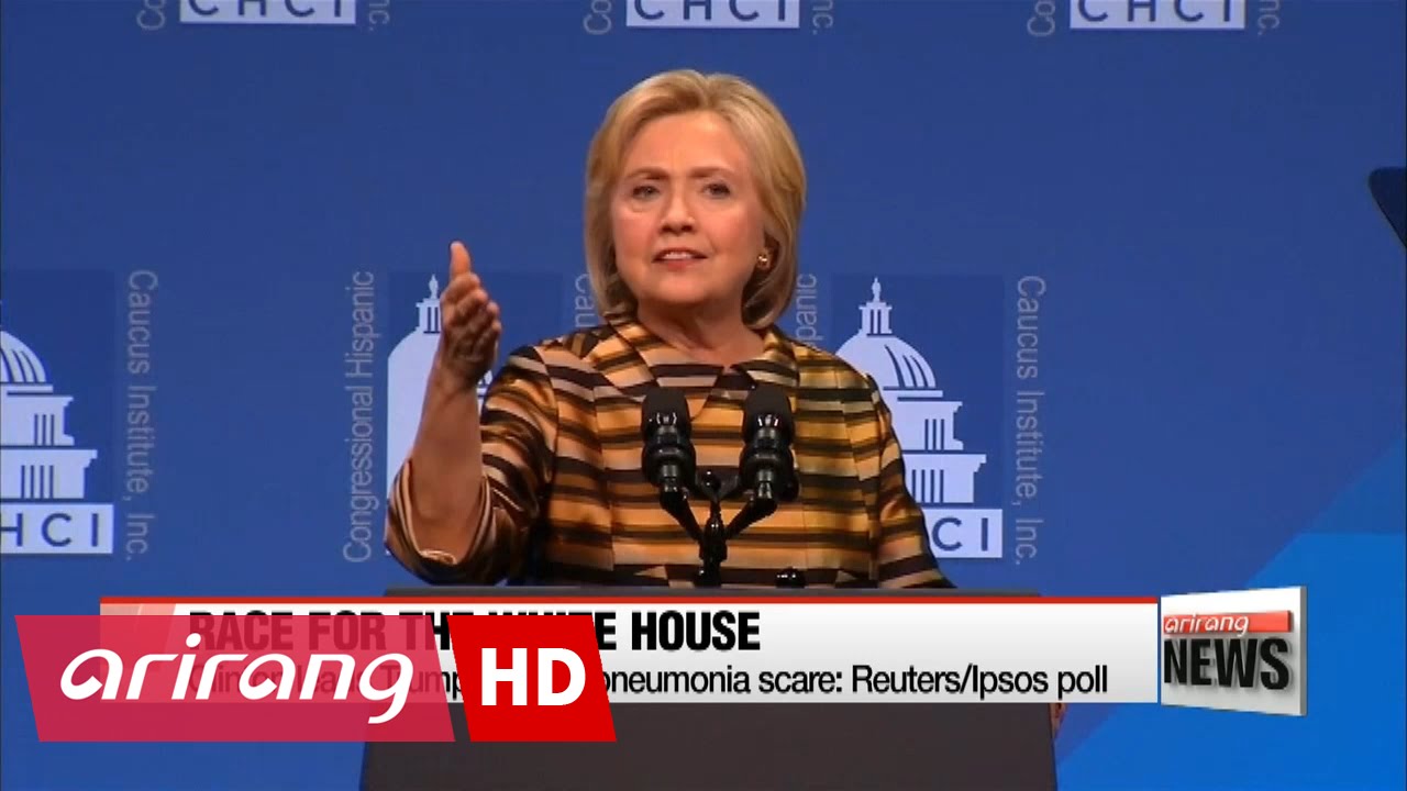 Clinton leads Trump despite pneumonia scare: Reuters/Ipsos poll