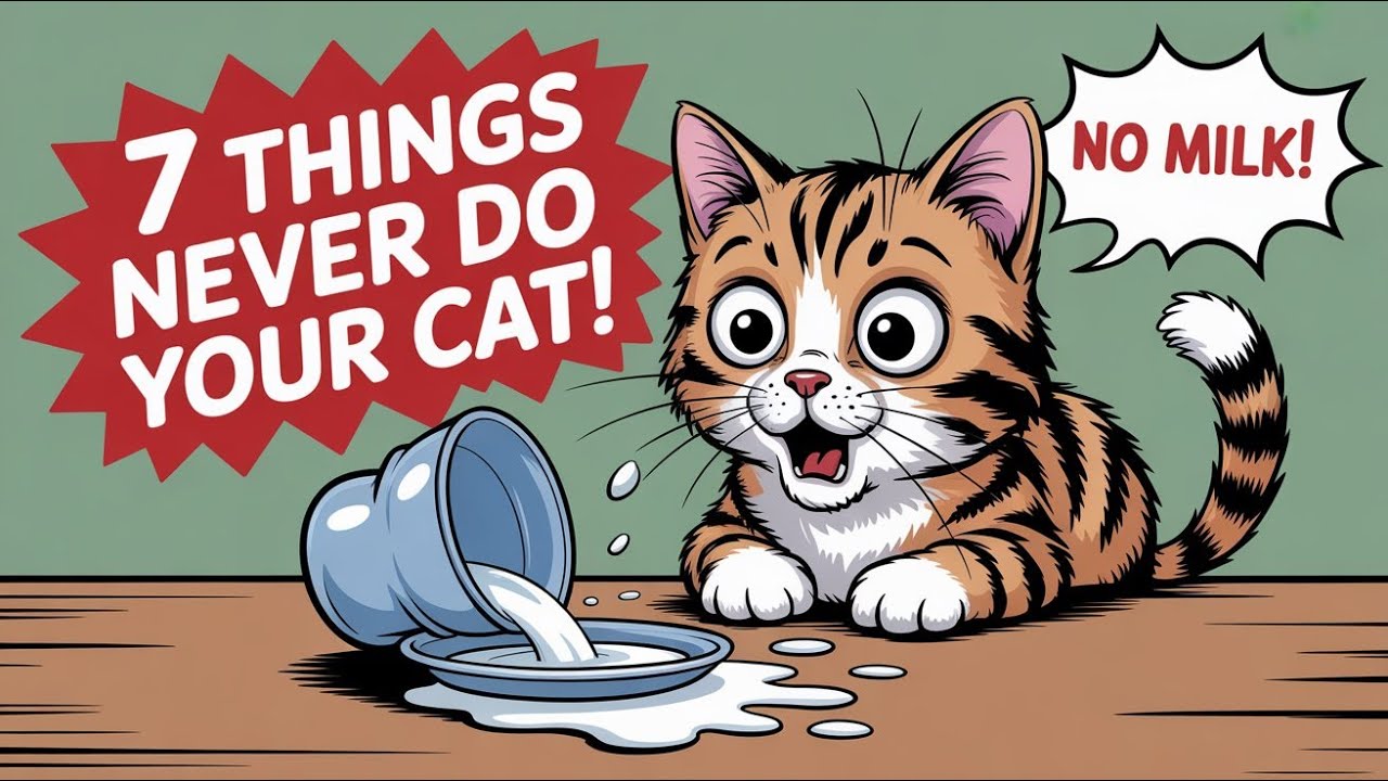 7 Shocking Things You Should NEVER Do to Your Cat! 😿 (Lactose Intolerant Truth + Vet Tips)