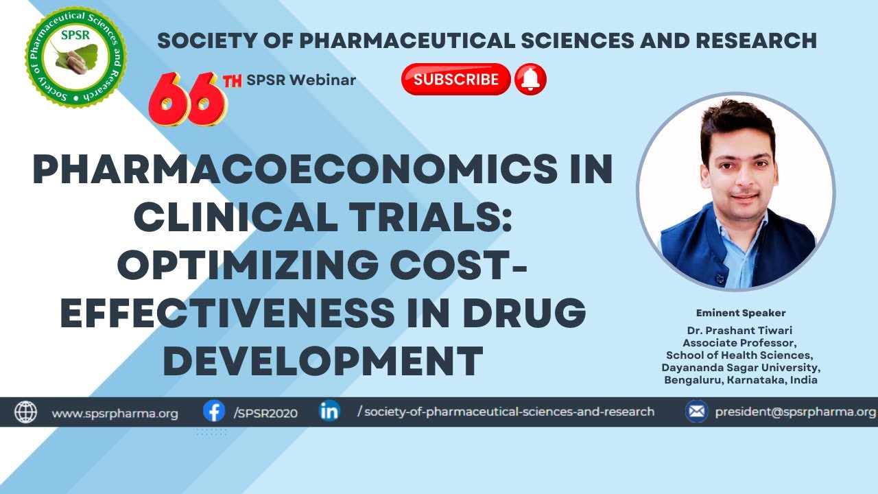 66th SPSR Webinar on 'Optimizing Cost-Effectiveness in Drug Development'