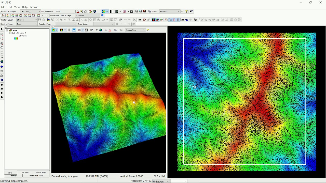Use MrSID Compressed LiDAR files in GeoCue's LP360