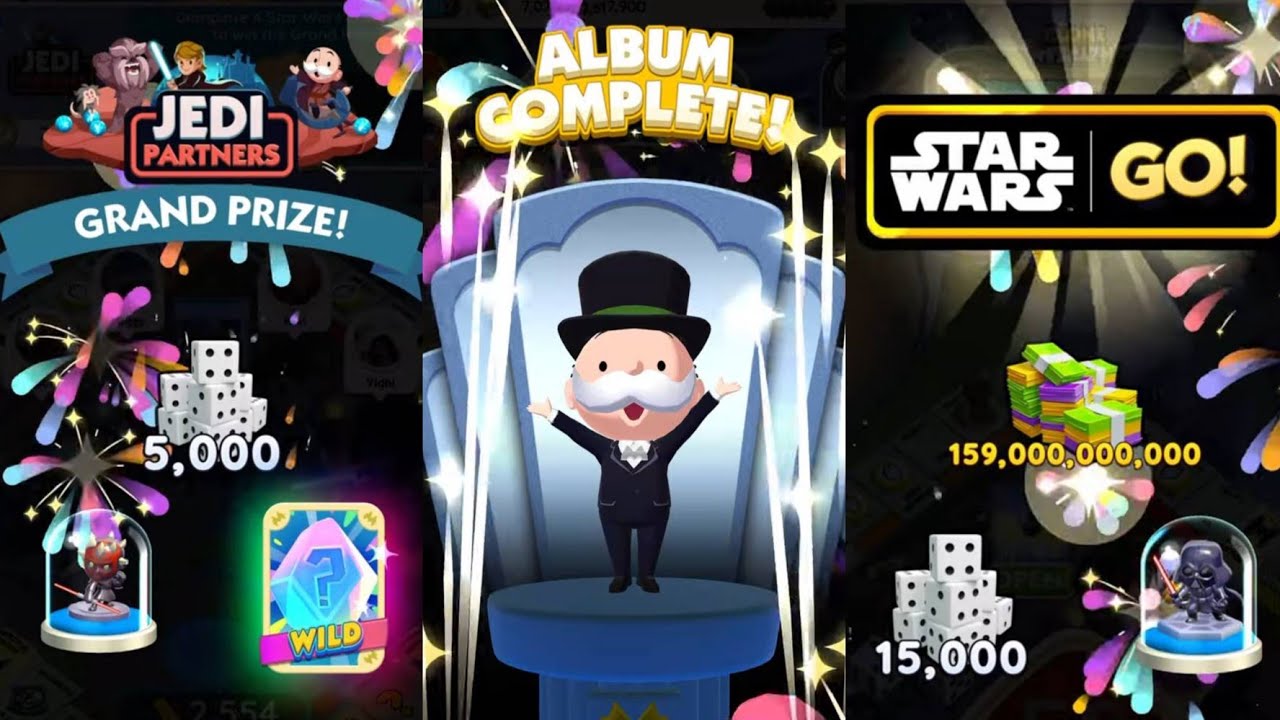 Monopoly Go | JEDI PARTNERS ✅ | ALBUM COMPLETED ♥️ | STAR WARS GO! 