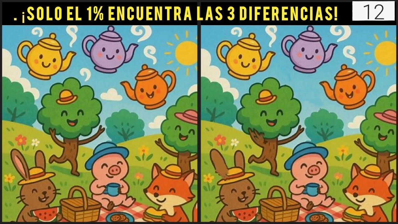 Encuentra 3 Diferencias entre las Imágenes | Versión 58