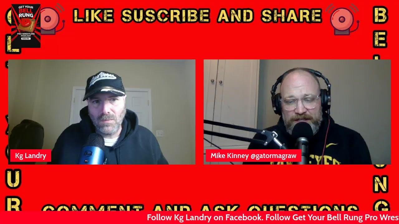 Get Your Bell Rung Pro Wrestling Podcast Gator Magraw Mike Kinney interview. February 23 2026