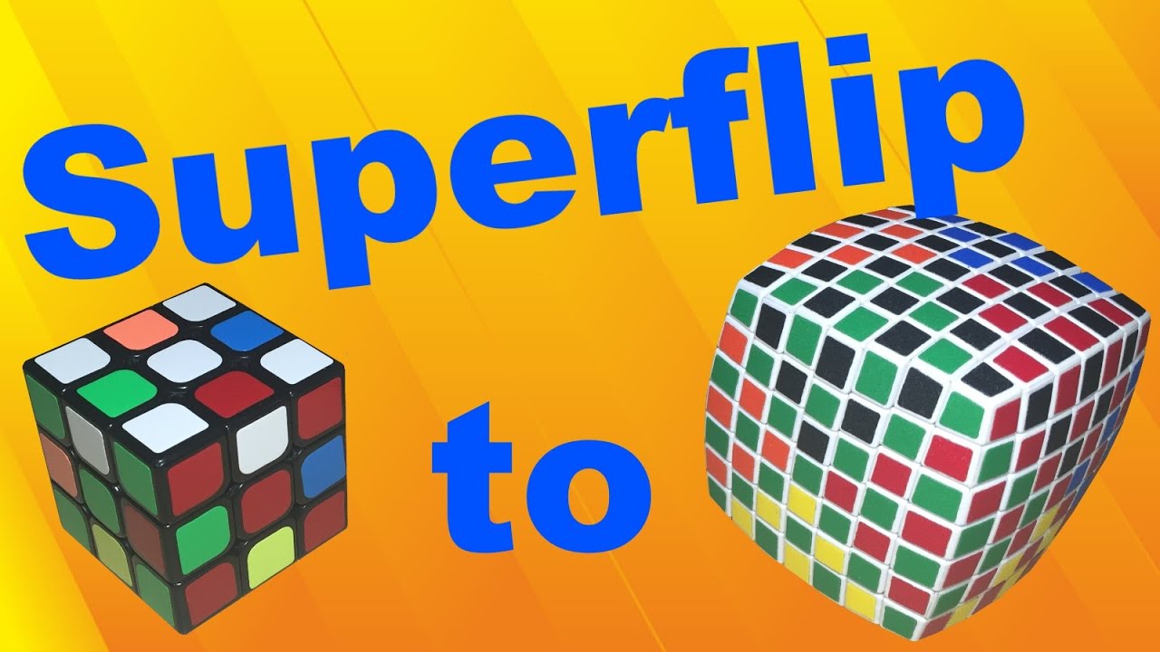 How to do the Superflip Pattern on the 3x3-7x7