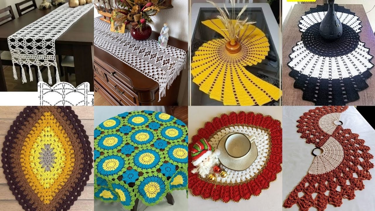 Most beautiful crochet table runner and mats new design ideas 2026