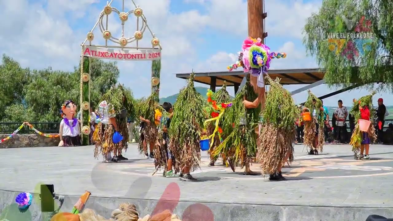 Danza de los perros de agua de Ahuehuetzingo Chietla en el Atlixcayotontli 2024