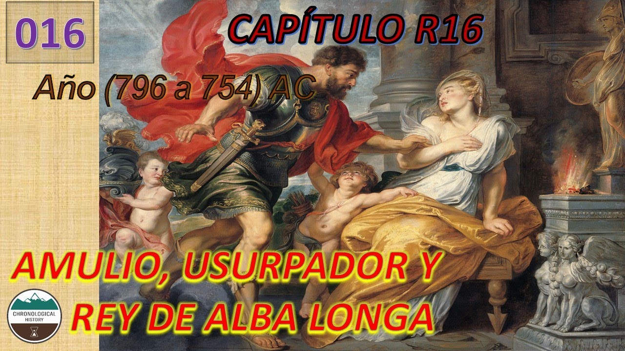 Rey Amulio, usurpador y rey de Alba Longa, T&iacute;o Abuelo de R&oacute;mulo, fundador de Roma.