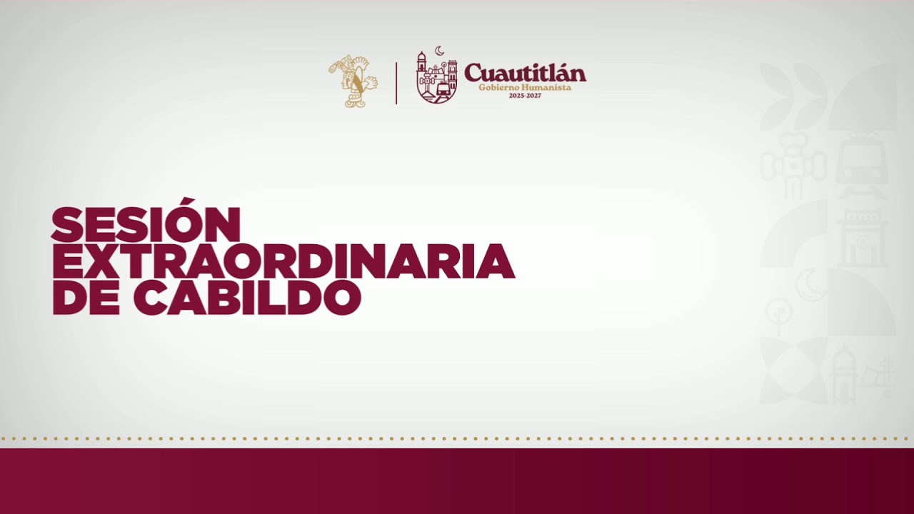 Sesión extraordinaria de Cabildo