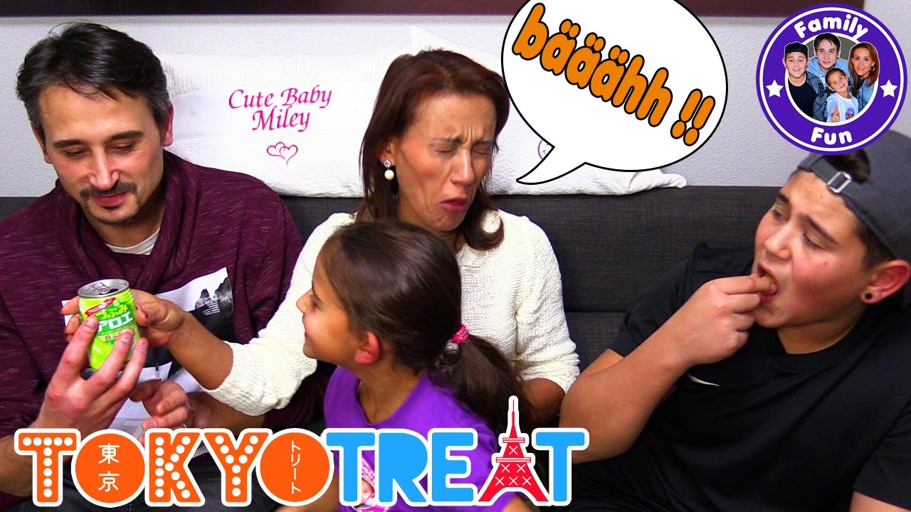 JAPANISCHE SÜßIGKEITEN TOKYO TREAT | Es Reicht!! | Trying Japanese Candy Taste | FAMILY FUN