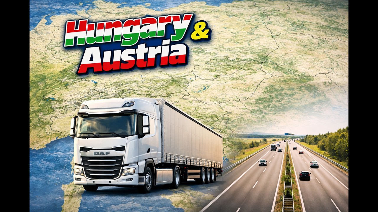 Truck Vlog - Switching Trailers, and Another Load to Austria. /terrible weather