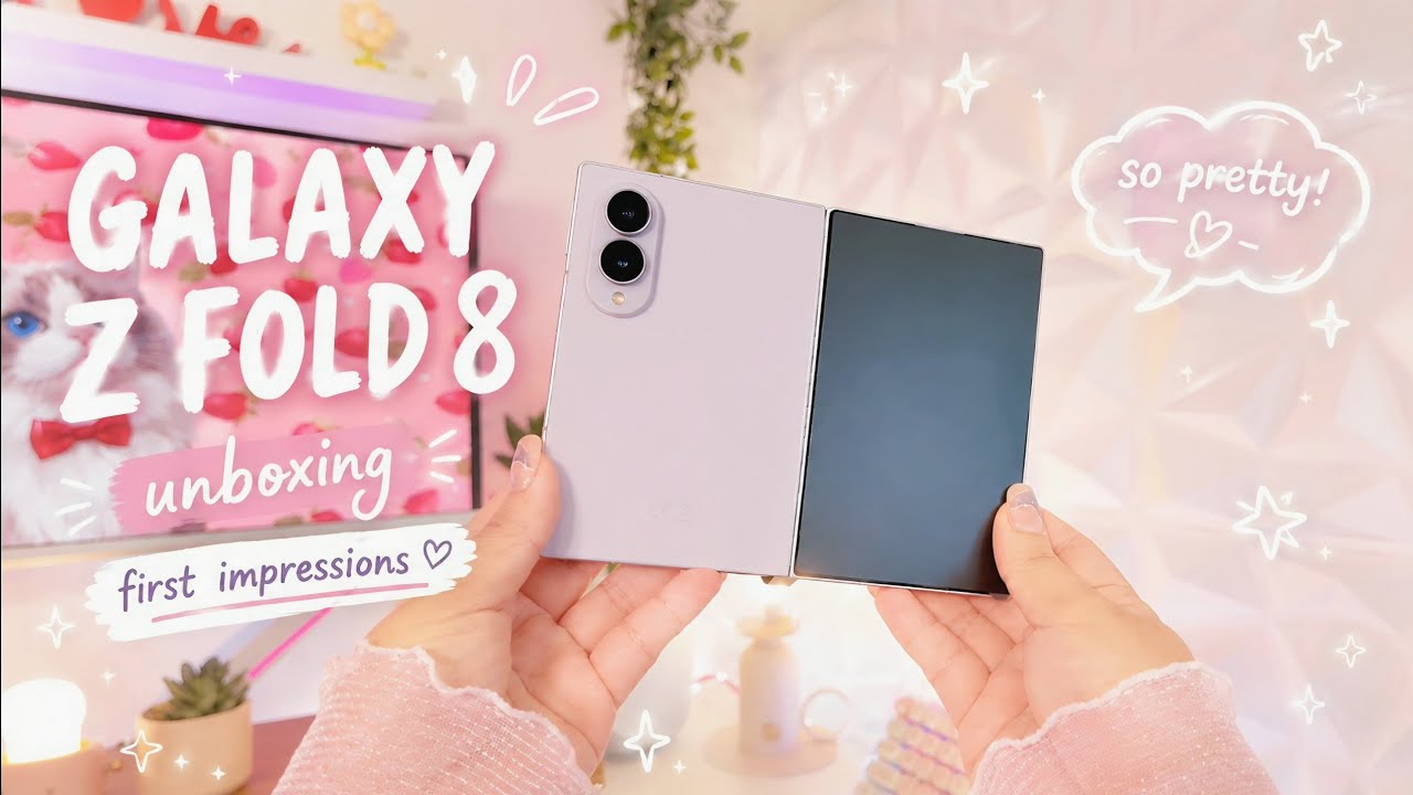 Samsung Galaxy Z Fold 8 FIRST AESTHETIC UNBOXING 💜