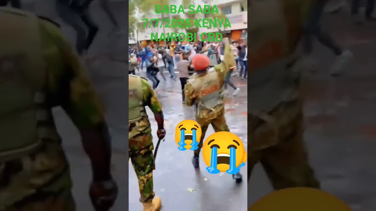 SABA SABA 7/7/2025 MAANDAMANO LIVE NAIROBI CBD KENYA